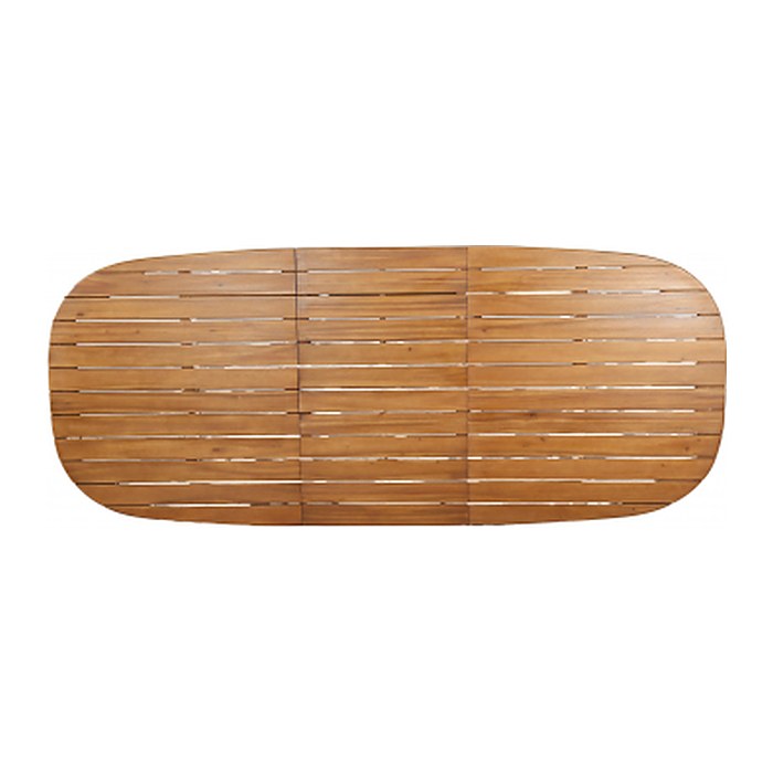 barths Gartentisch Siena akazie  rechteckig abgerundet 180,0 - 240,0 x 100,0 x 75,0 cm