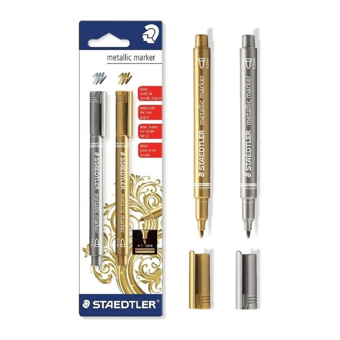 STAEDTLER 8323 Lackmarker farbsortiert 1,0 - 2,0 mm, 2 St.