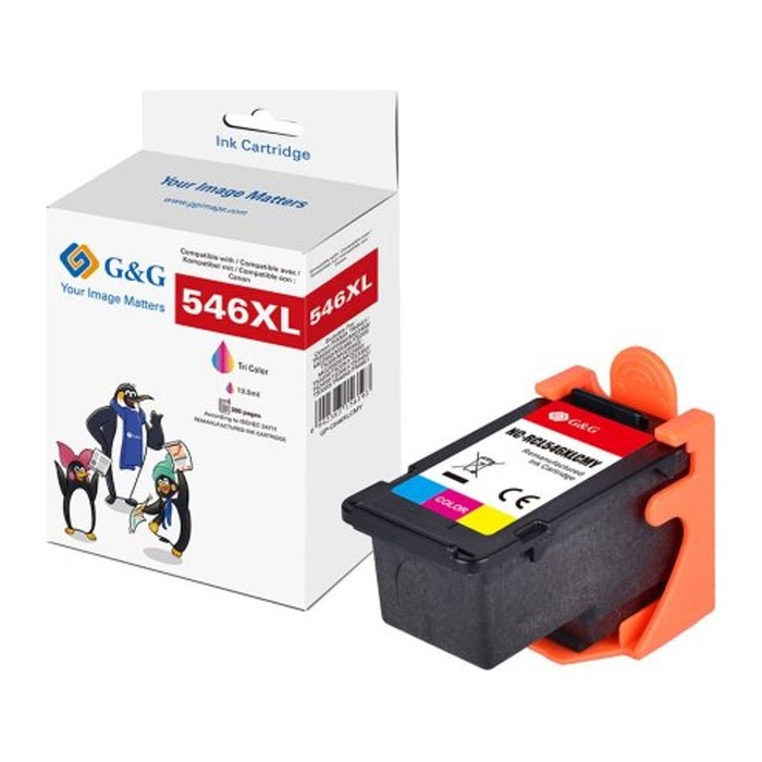G&G XL-Patrone kompatibel mit Canon CL-546XL / 8288B01