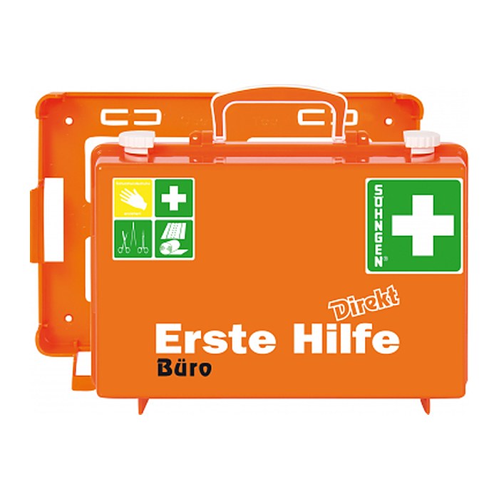 SÖHNGEN Erste-Hilfe-Koffer DIREKT Büro DIN 13157 + Erweiterung orange