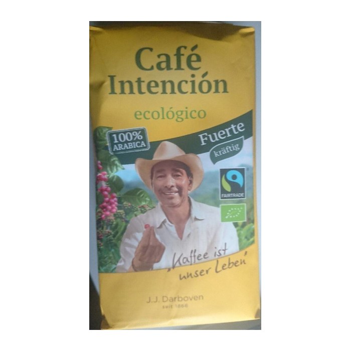 Café Intención ecológico Fuerte Bio-Kaffee, gemahlen, Arabicabohnen kräftig, 500 g