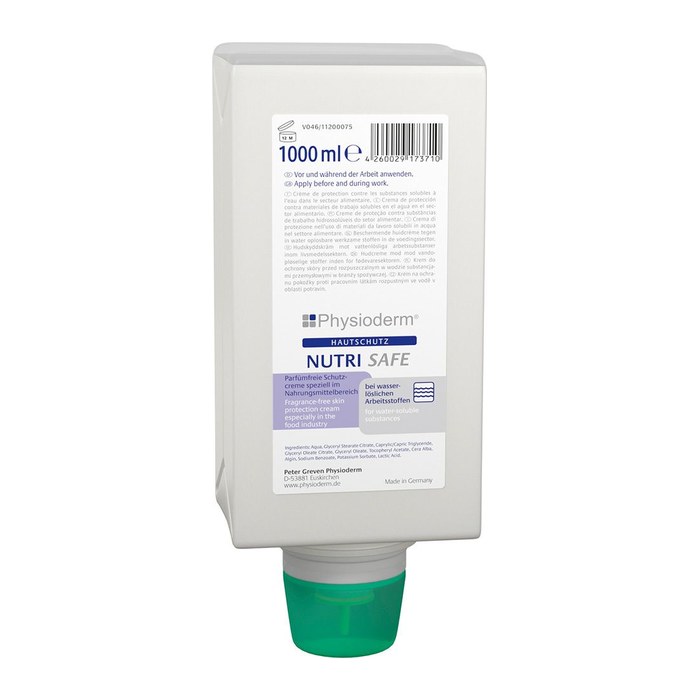 Physioderm® NUTRI SAFE Hautschutzcreme 1,0 l