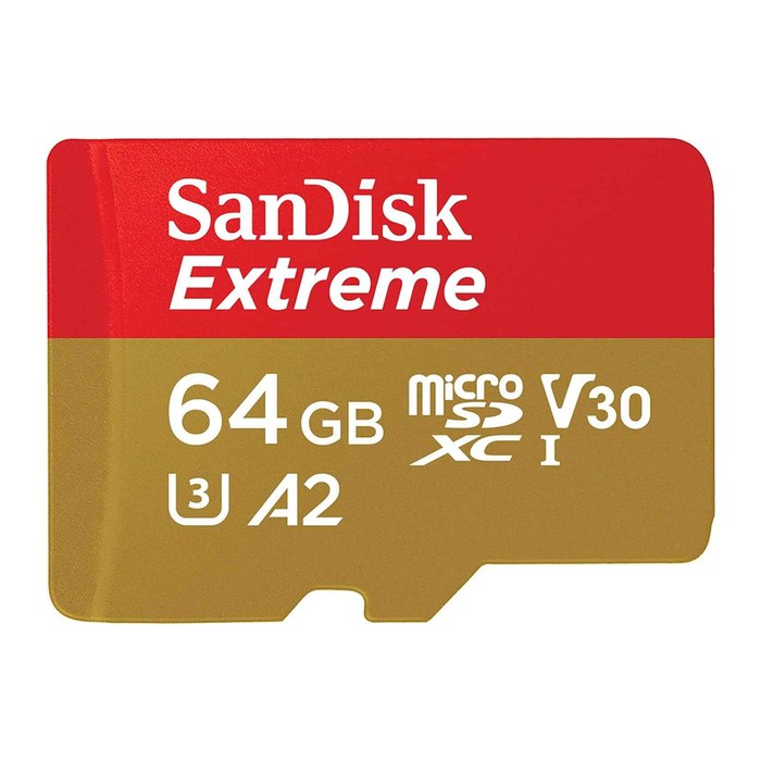 SD MicroSD Card 64GB SanDisk Extreme SDXC inkl. Adapter