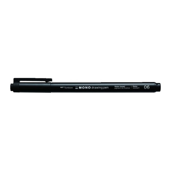 Tombow MONO drawing pen 06 Fineliner schwarz 0,5 mm, 1 St.