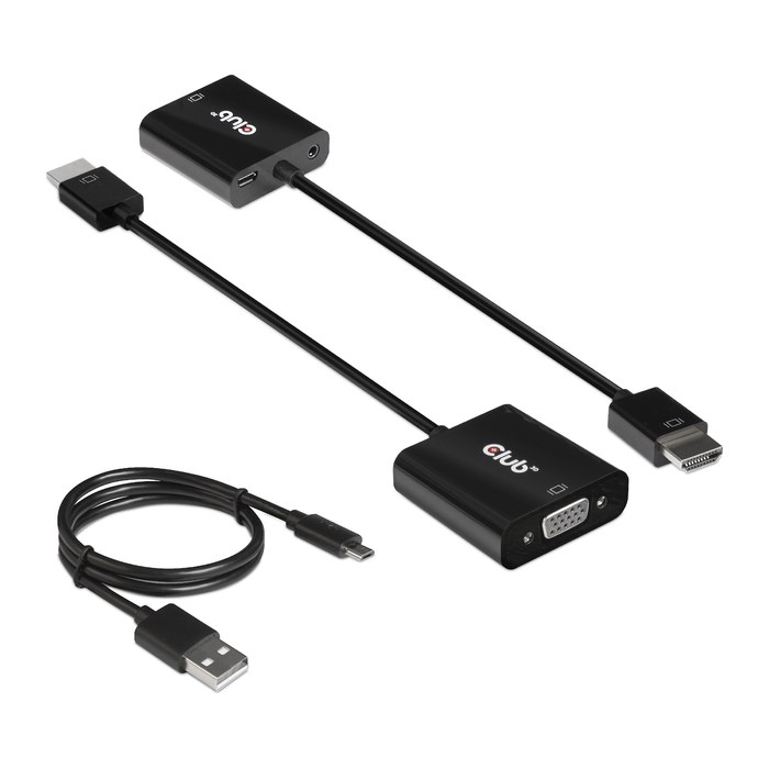 Club3D Adapter HDMI 1.4 > VGA (mit Audio) St/Bu retail