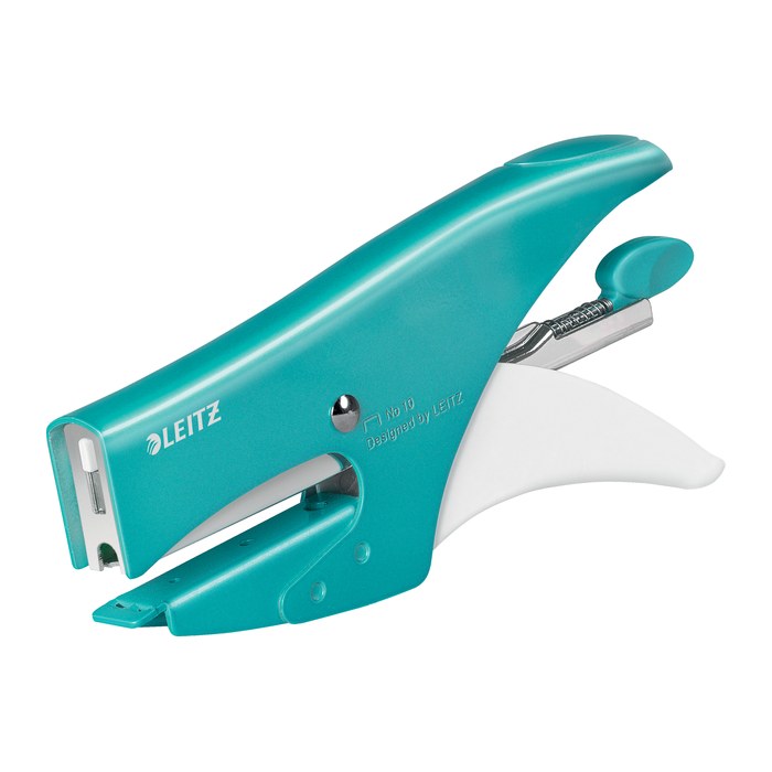LEITZ Heftzange 5531 WOW eisblau-metallic, 1 St.