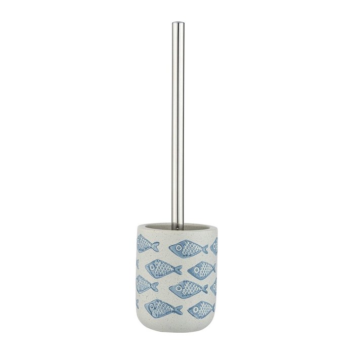 WENKO WC-Garnitur Aquamarin weiß, blau Stein, 1 St.