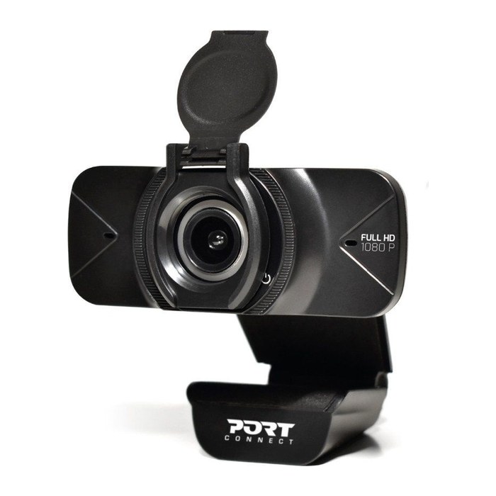 Port Webcam Full HD 1080p mit Mikrofon USB-A/USB-C Kamera