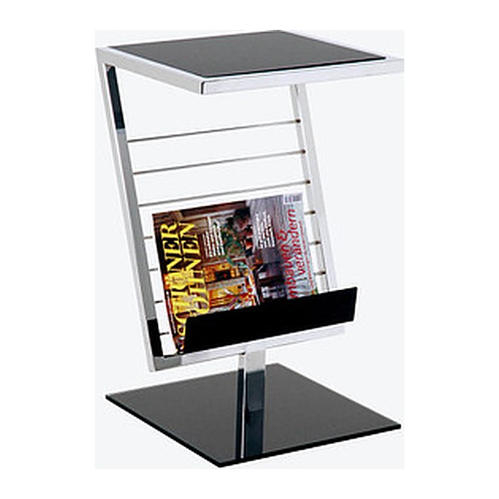HAKU Möbel Beistelltisch rechteckig Glas schwarz 36,0 x 30,0 x 60,0 cm, 1 St.
