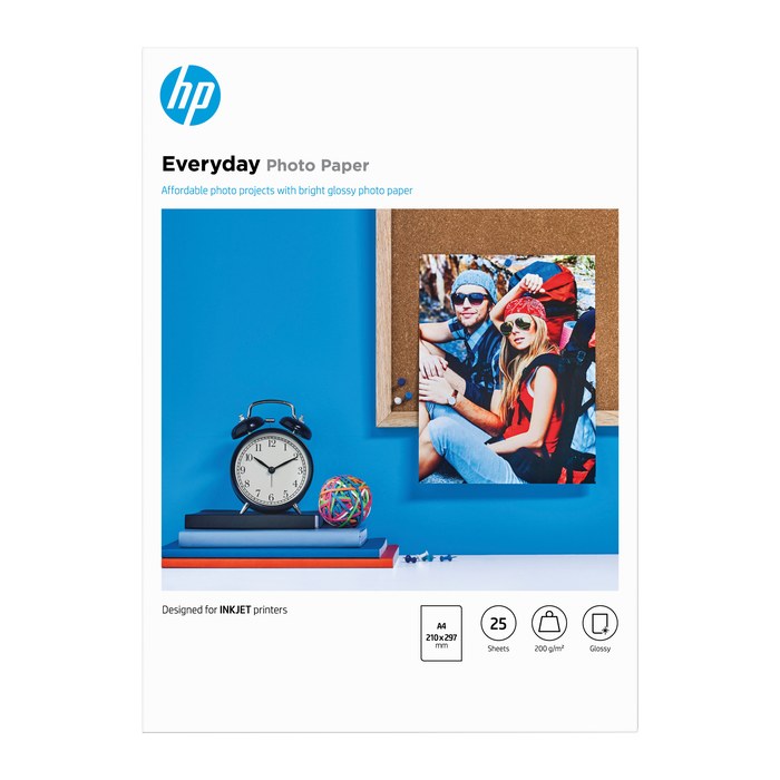 HP Fotopapier Q5451A DIN A4 glänzend 200 g/qm 25 Blatt