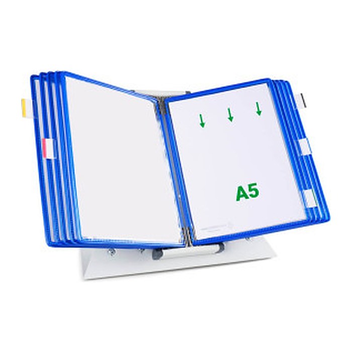 tarifold Sichttafelsystem 435101 DIN A5 blau mit 10 St. Sichttafeln, 1 St.