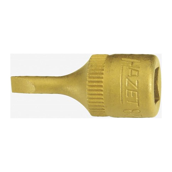 HAZET 1/4 Zoll Schlitz Steckschlüsseleinsatz Größe: 0,6 x 3,5 mm