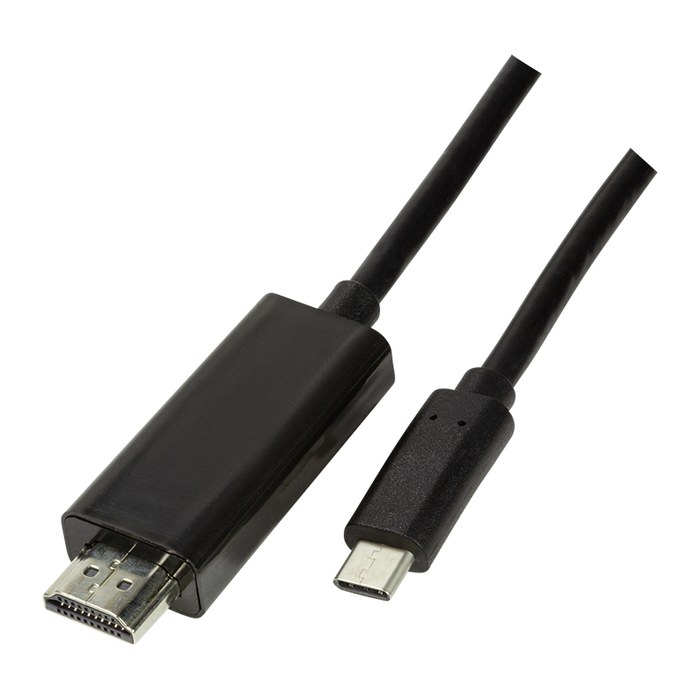 Logilink USB-C Kabel 3.2 Gen1 zu HDMI-A 4K/60 Hz, schw. 1,8m