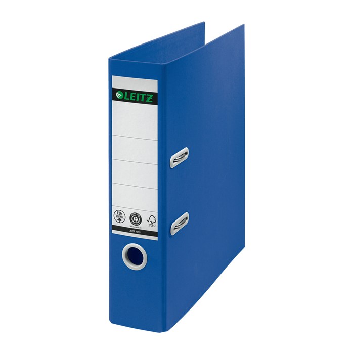 LEITZ recycle 1018 Ordner blau Karton 8,0 cm DIN A4, 1 St.