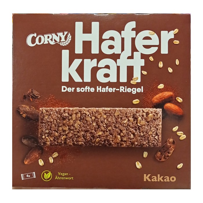 CORNY Haferkraft Kakao Müsliriegel 4 Riegel, 4 St.