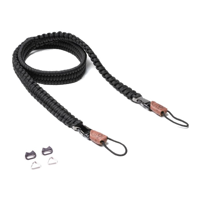 C-ROPE Kameragurt Traveler aus Paracord 100cm Silent Black retail