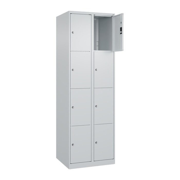 CP Schließfachschrank Classic Plus lichtgrau 080000-204 S10008, 8 Schließfächer 60,0 x 50,0 x 185,0 cm