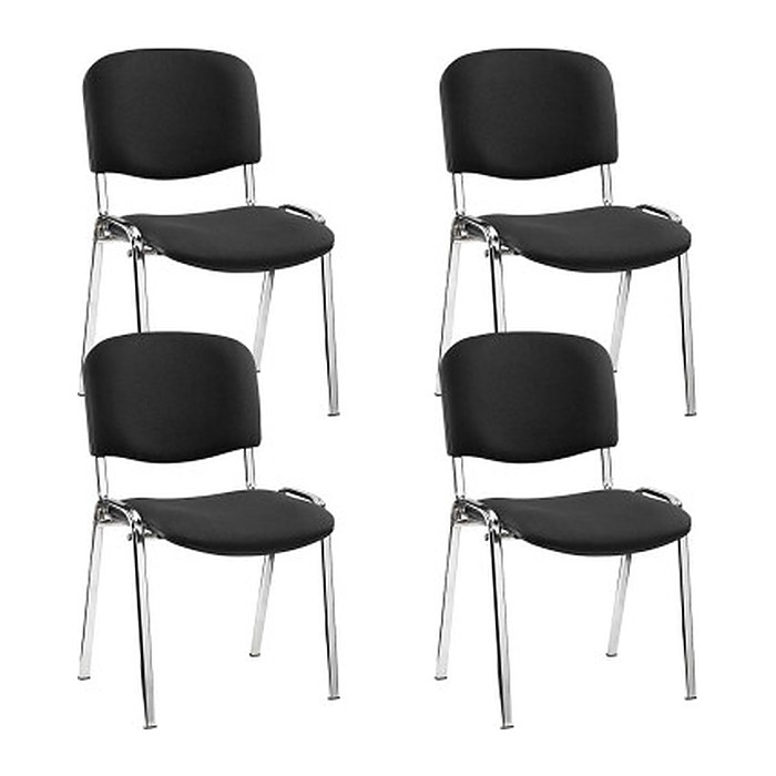 Nowy Styl Besucherstühle Iso ISO CR 1.3 C11 schwarz Stoff, 4 St.