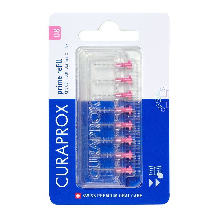 CURAPROX Interdentalbürsten-Aufsätze CPS 08 Prime, 8 St.