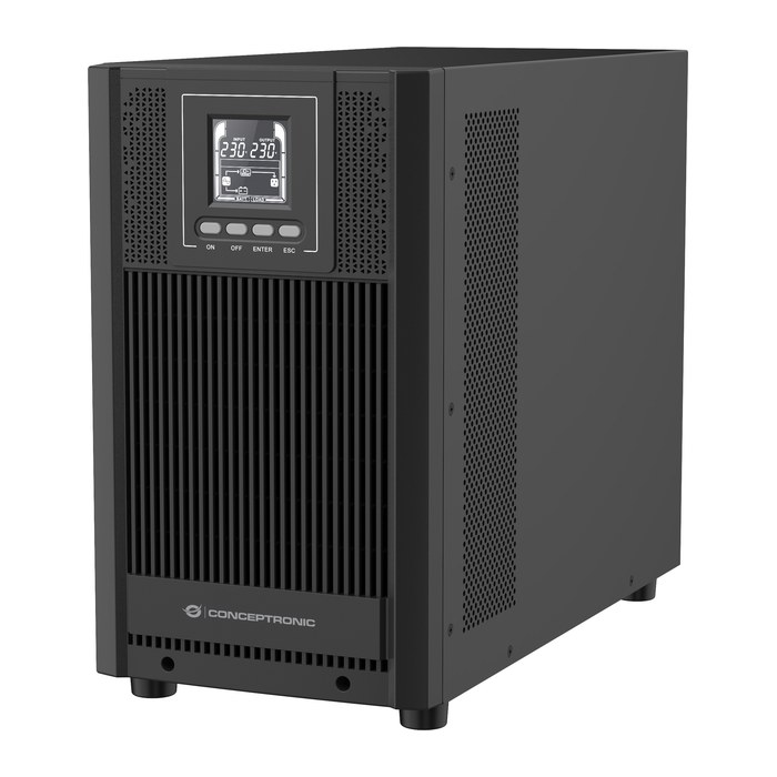 CONCEPTRONIC USV 3000VA/2700W/4xSchuko/USB/+ Online Tower sw