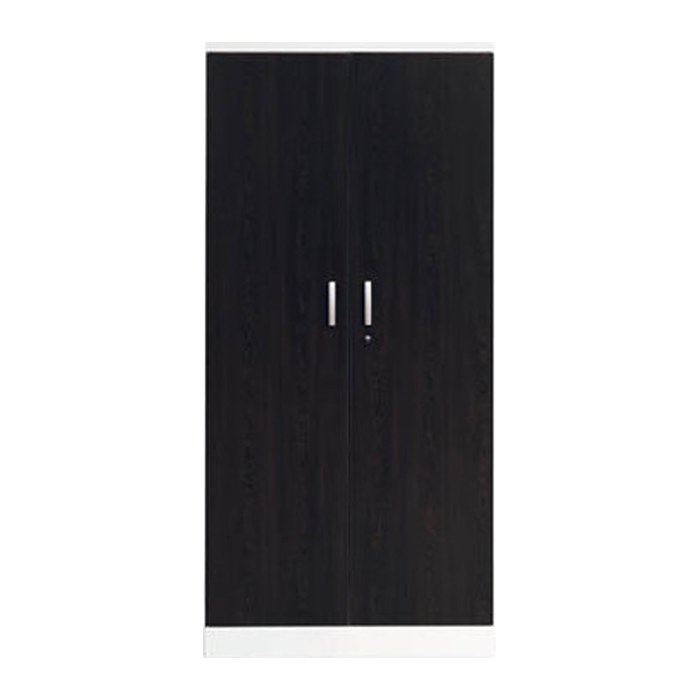 Gürkan Stahlschrank 100114 verkehrsweiß, wenge 4 Fachböden 92,0 x 42,0 x 195,0 cm, aufgebaut, 1 St.