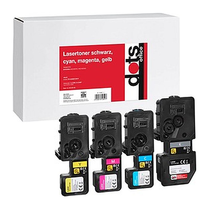 dots  schwarz, cyan, magenta, gelb Toner kompatibel zu KYOCERA TK-5440K/C/M/Y, 4er-Set