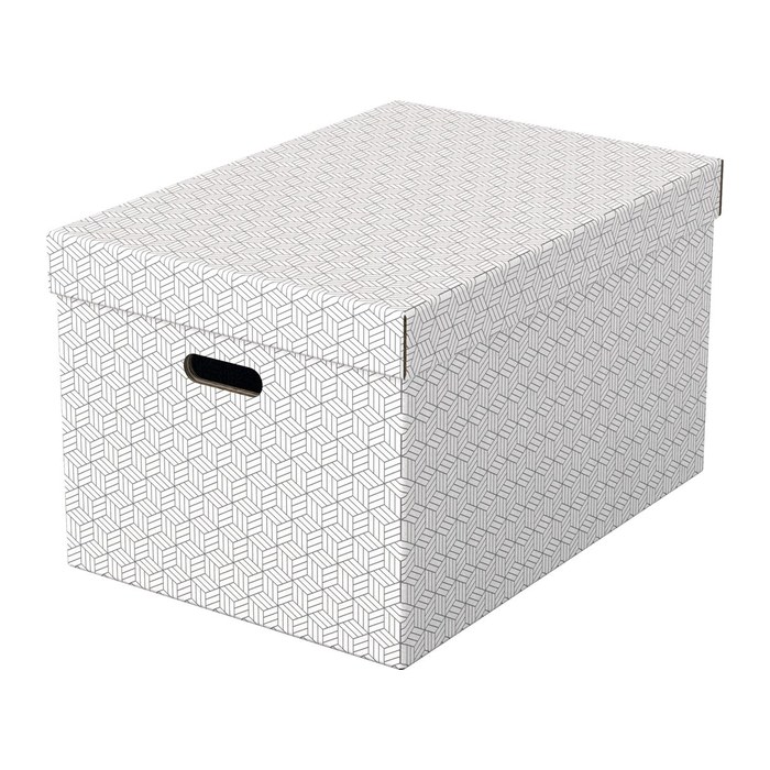 Esselte Home Aufbewahrungsboxen 50,0 l weiß 35,5 x 51,0 x 30,5 cm, 3 St.