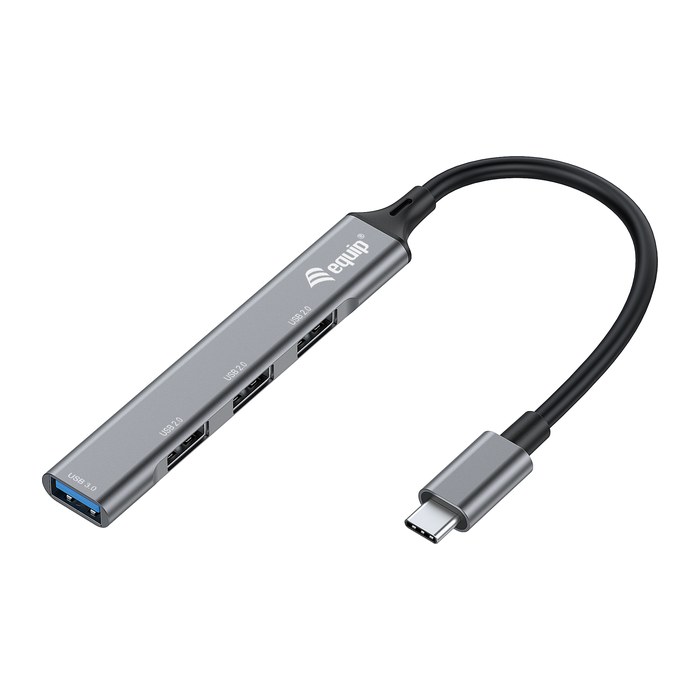 Equip 4-Port USB-C3.2-Hub->3xUSB-A 2.0/1xUSB-A3.0 5Gbps