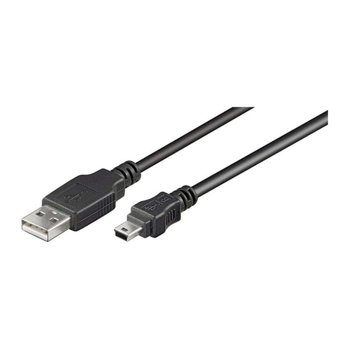 goobay USB 2.0 A/Mini USB 2.0 B Kabel Mini USB-Anschlusskabel 3,0 m schwarz, 1 St.