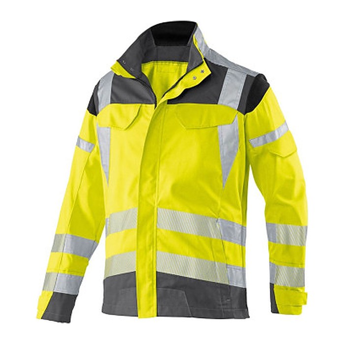 KÜBLER® unisex Warnjacke REFLECTIQ warngelb, anthrazit Größe 110