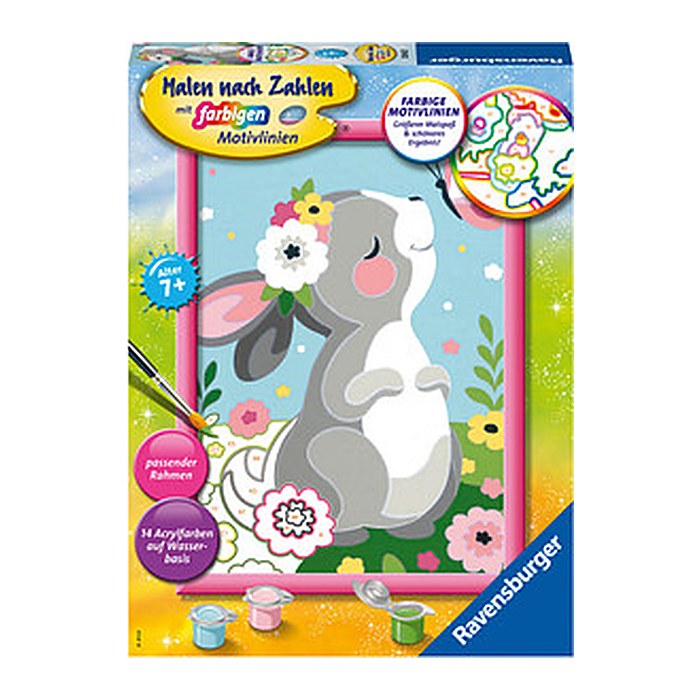 Ravensburger Malen-nach-Zahlen Frühlingsgrüße mehrfarbig