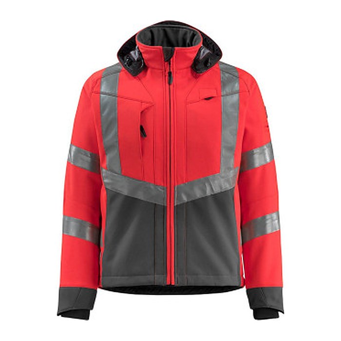 MASCOT® unisex Warnjacke Blackpool rot, anthrazit Größe S