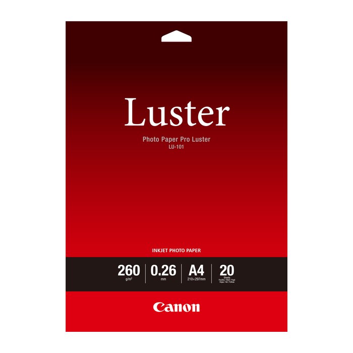 Canon Fotopapier LU-101 A4 DIN A4 hochglänzend 260 g/qm 20 Blatt