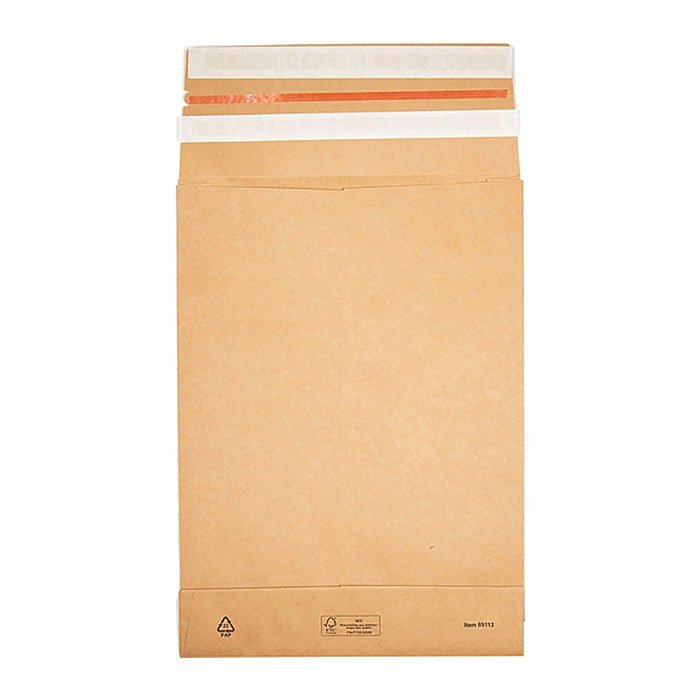 BONG Faltentaschen e-Green ca. DIN C3 ohne Fenster braun mit 12,0 cm Falte, 200 St.