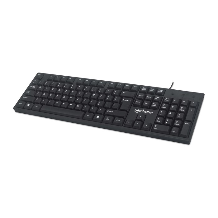 MANHATTAN USB-Tastatur schwarz