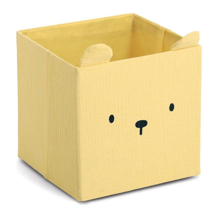 Zeller Bär Aufbewahrungsbox gelb 28,0 x 28,0 x 28,0 cm, 1 St.
