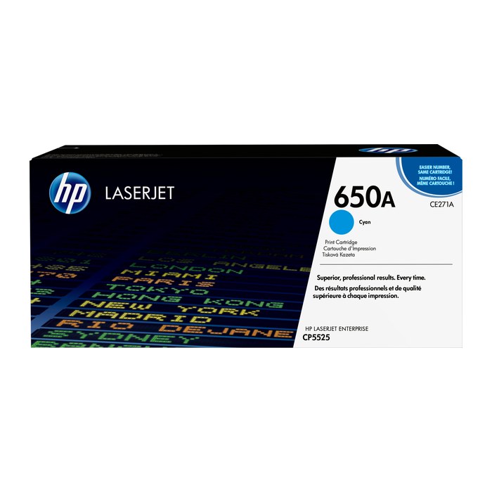 HP 650A (CE271A) cyan Tonerkartusche
