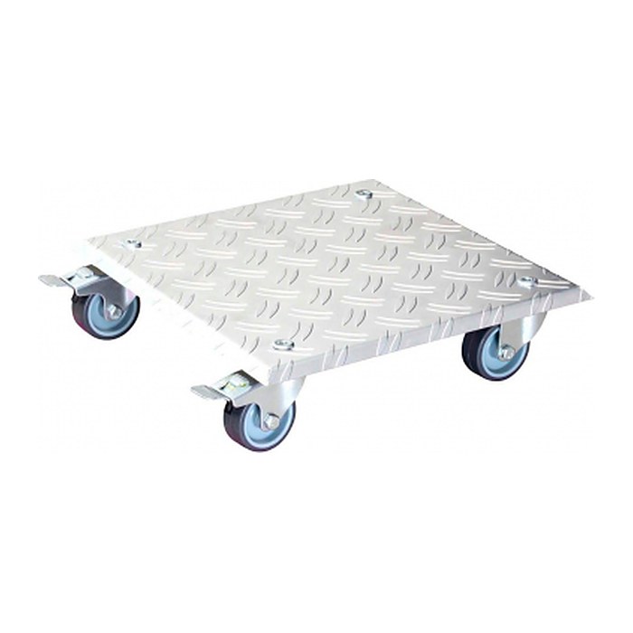 WAGNER® design yourself Pflanzenroller GH 7004 Metall silber quadratisch 28,0 x 28,0 x 7,1 cm, 1 St.