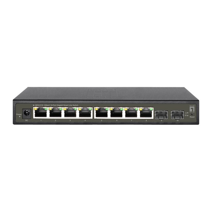 LevelOne Switch 8xGE/2xSFP Hilbert SL managed