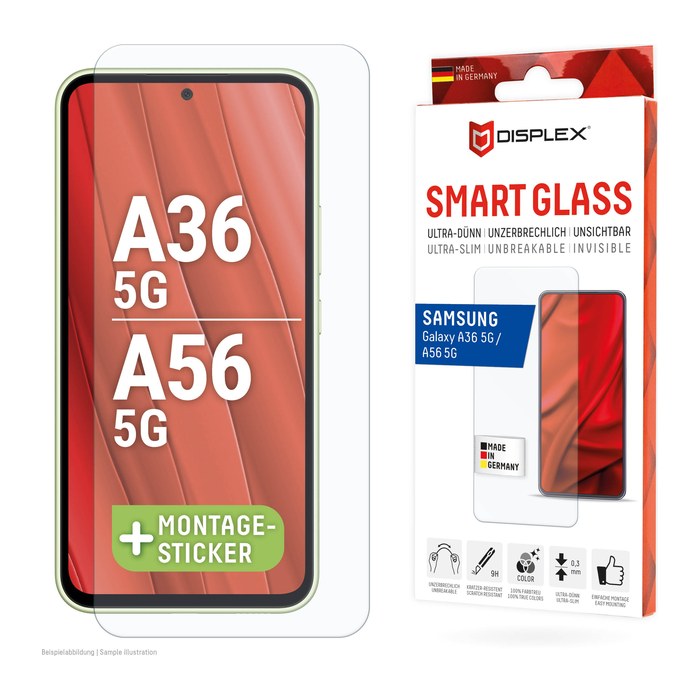 DISPLEX® Smart Glass Display-Schutzglas für Samsung Galaxy A56