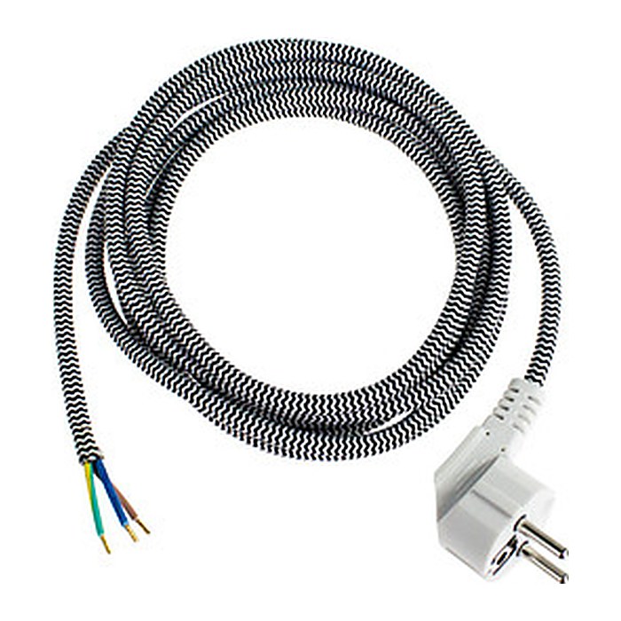 as-Schwabe Aderendhülsen Netzkabel Bügeleisen 3,0 m schwarz, 1 St.