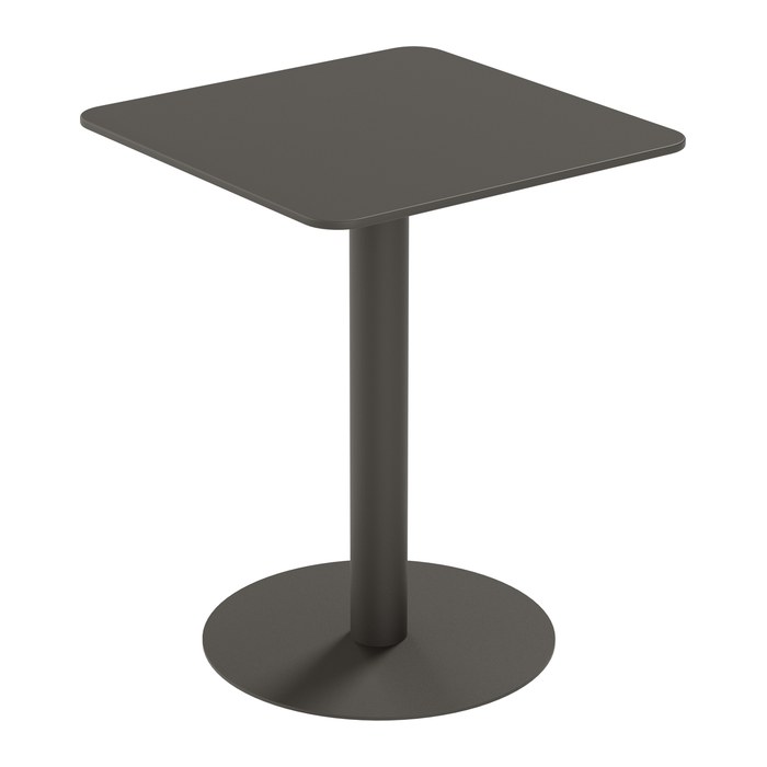 meet powered by PAPERFLOW CROSS Bistrotisch quadratisch HPL-Platte schwarz 60,0 x 60,0 x 75,0 cm, 1 St.
