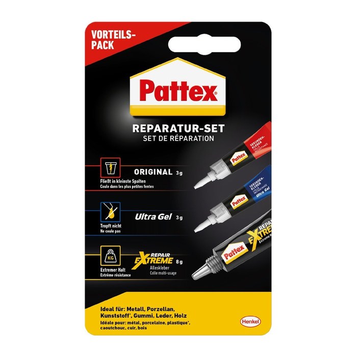 Pattex Reparatur-Set Sekundenkleber 14,0 g, 1 Set