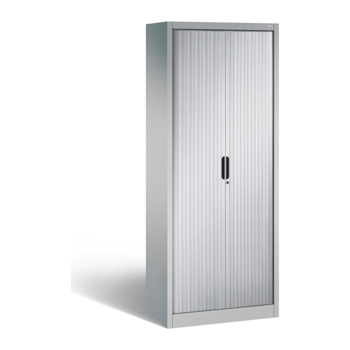 CP Omnispace Rollladenschrank silber 4 Fachböden 80,0 x 42,0 x 198,0 cm
