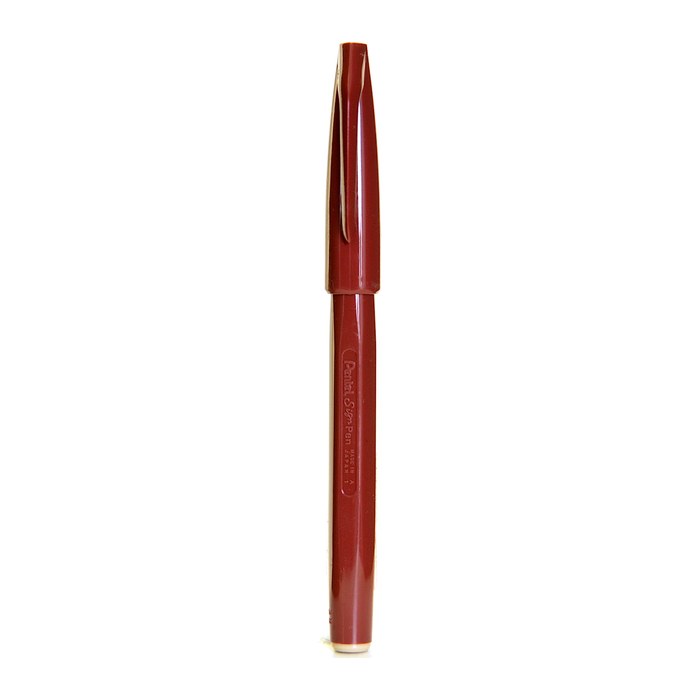 Pentel Sign Pen Filzstift braun, 1 St.