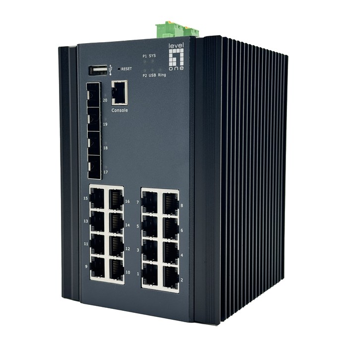 LevelOne Industr.Switch 16xGE/4xSFP/4x2.5GSFP Managed L2