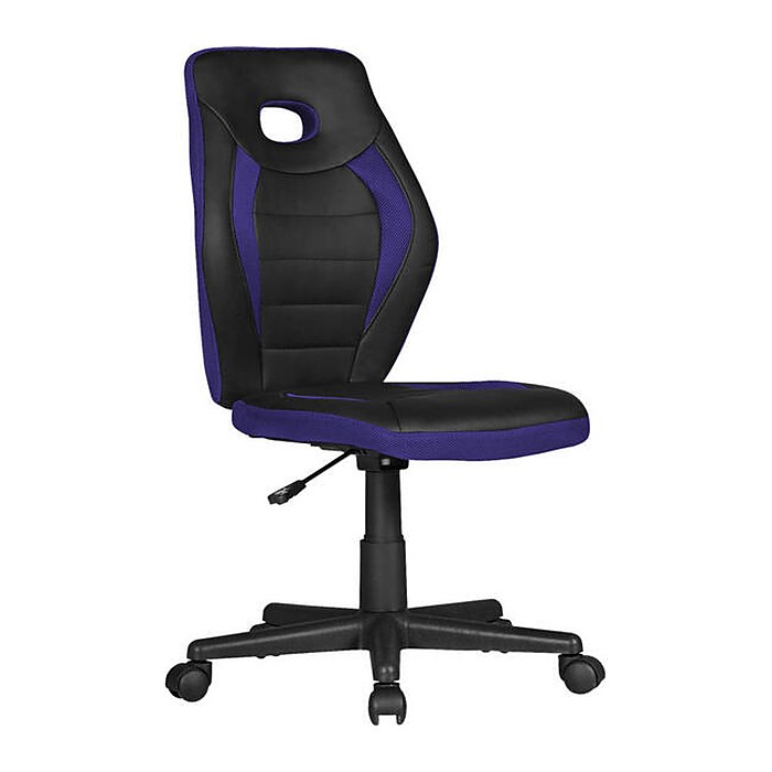 AMSTYLE Kinderdrehstuhl, SPM1.388 Stoff blau, Gestell schwarz