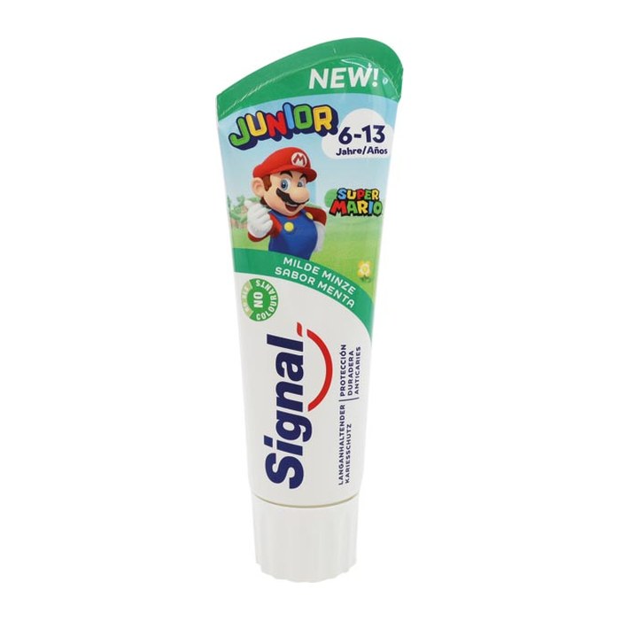 Signal JUNIOR SUPER MARIO 6-13 Jahre Kinderzahnpasta 75 ml