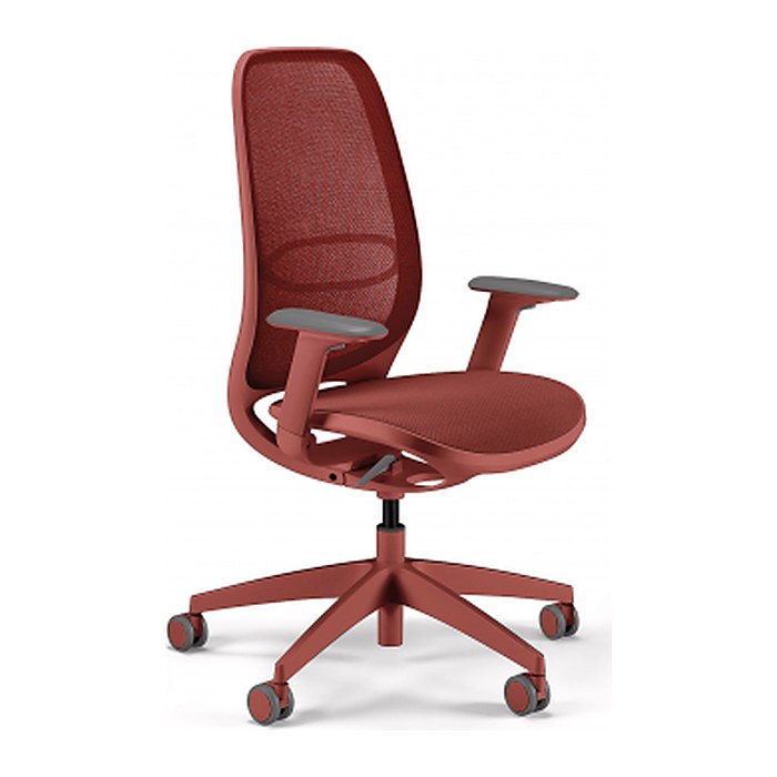 sedus Bürostuhl se:air, Ai-821/005 Stoff rot, Gestell rot