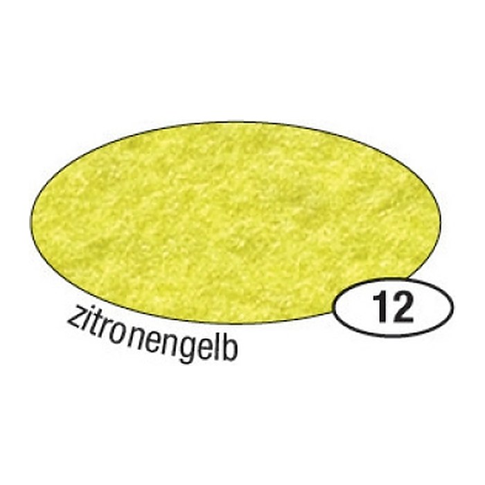 folia Bastelfilz zitronengelb 10 Bogen